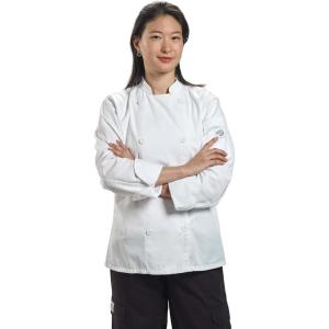Mercer Culinary Genesis Women’s Chef Jack with Traditional Buttons, White, Large(White)