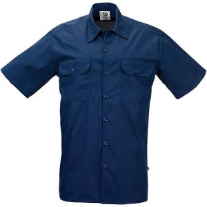 Mercer Culinary Metro Edge Work Shirt, Gray, 3X(Navy)