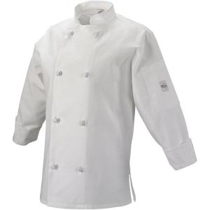 Mercer Culinary Millennia Women’s Cook Jacket with Cloth Knot Buttons, X-Small, White(White)