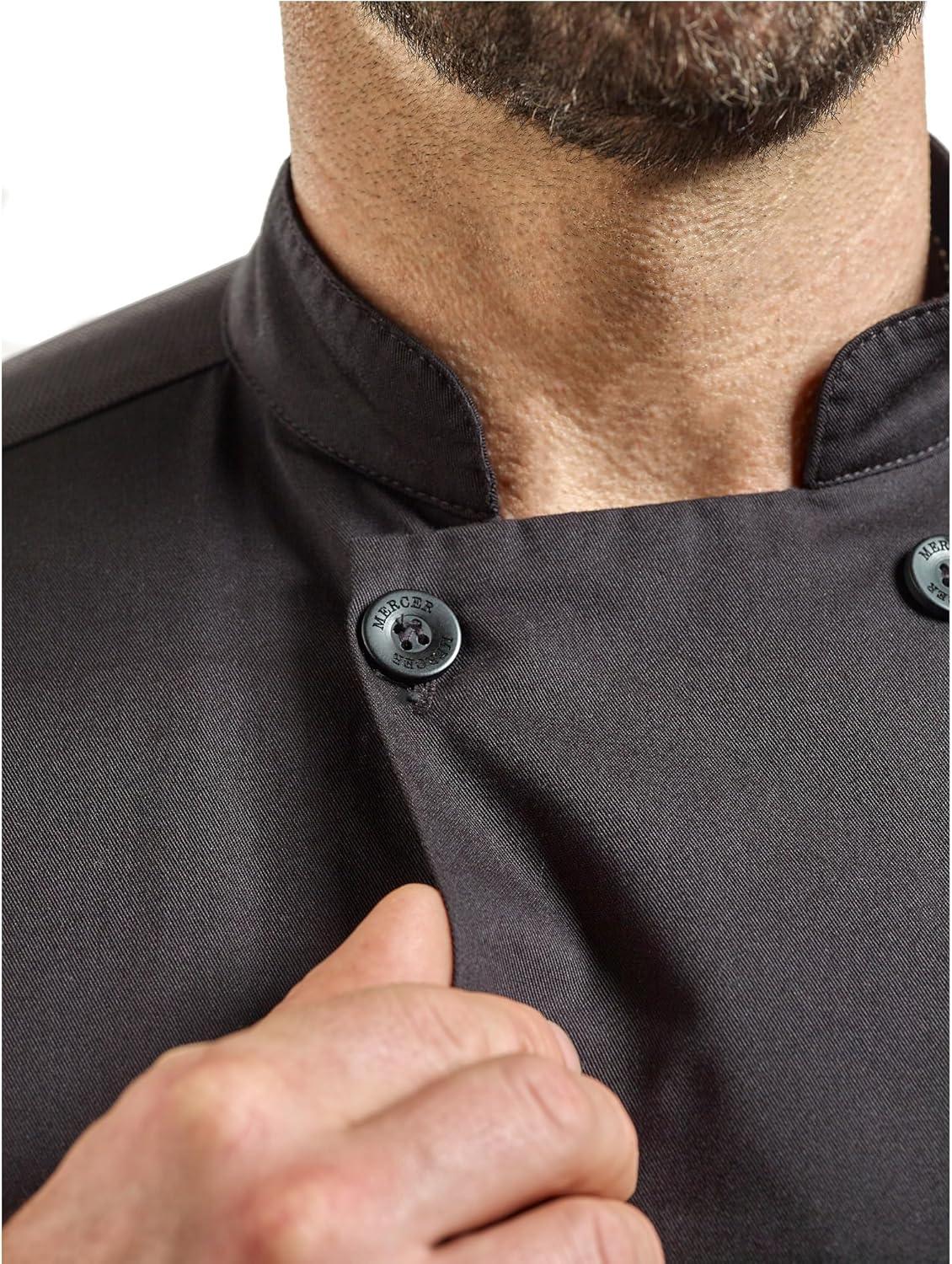 image:imageMercer Culinary Millennia Air Short Sleeve Mens Cook Jack with Full Mesh Back Large BlackBlack
