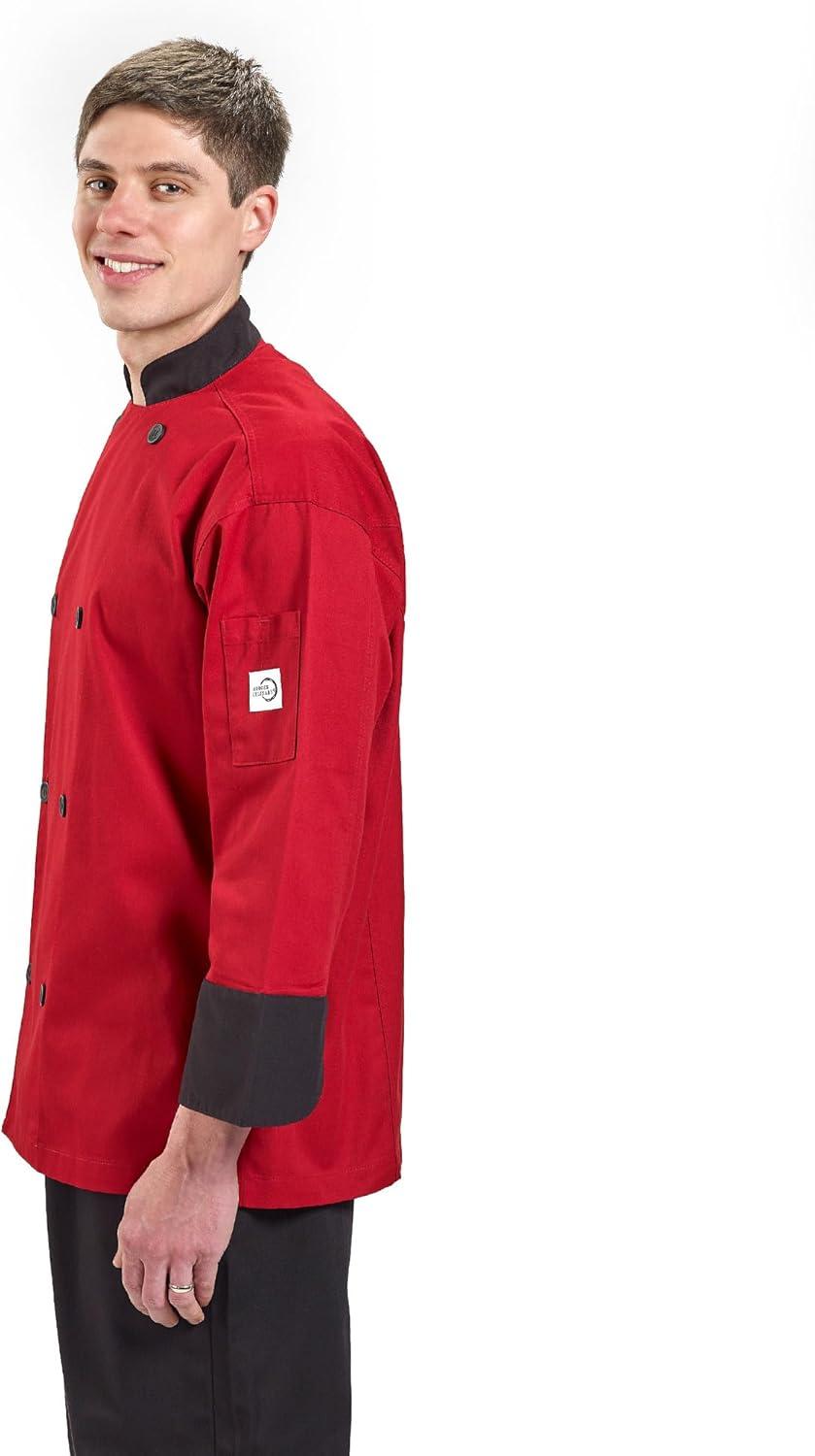 image:imageMercer Culinary Millennia Mens 34 Sleeve Cook Jacket XLarge RedRed