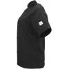 Mercer Culinary M60024WH2X Millennia Women’s Short Sleeve Cook Jacket with Cloth Knot Buttons, XX-Large, White(Black)