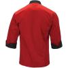 Mercer Culinary Millennia Men’s 3/4 Sleeve Cook Jacket, X-Large, Red(Red)