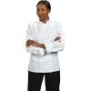 Mercer Culinary M60020WHM Millennia Women’s Cook Jacket with Traditional Buttons, Medium, White