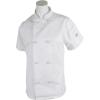 Mercer Culinary M60024WH2X Millennia Women’s Short Sleeve Cook Jacket with Cloth Knot Buttons, XX-Large, White(White)
