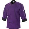 Mercer Culinary Millennia Men’s 3/4 Sleeve Cook Jacket, X-Large, Red(Purple)