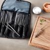 Mercer Culinary Plating Tool Roll, Black(10-Piece Deluxe Plating Kit)