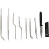Mercer Culinary Plating Tool Roll, Black(10-Piece Deluxe Plating Kit)