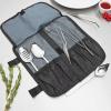 Mercer Culinary Plating Tool Roll, Black(7-Piece Plating Kit)