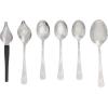 Mercer Culinary Plating Tool Roll, Black(7-Piece Plating Spoons Kit (Version 2))