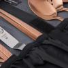 Mercer Culinary Plating Tool Roll, Black(8-Piece Plating Set  Rose Gold)
