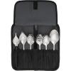 Mercer Culinary Plating Tool Roll, Black(7-Piece Plating Spoons Kit (Version 2))
