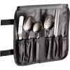 Mercer Culinary Plating Tool Roll, Black(8-Piece Plating Set  Black)