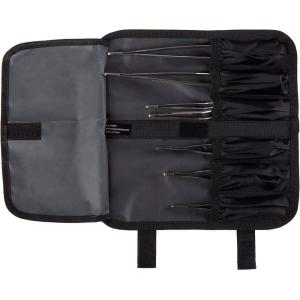 Mercer Culinary Plating Tool Roll, Black(8-Piece Precision Plus Plating Tongs Set)