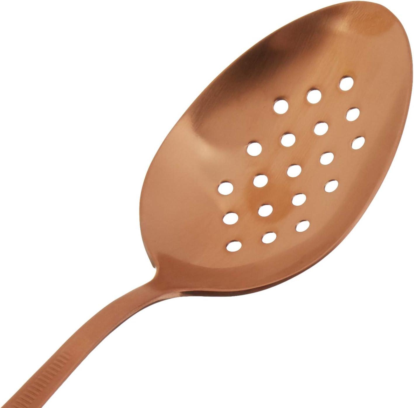 image:imageMercer Culinary 9 Inch Silver Plating Spoon Perforated Bowl 9Inch 9Rose Gold