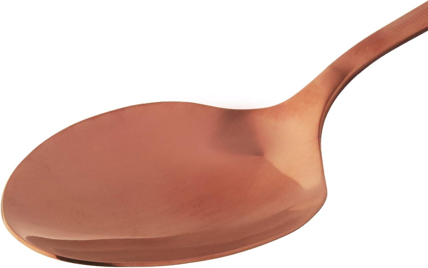 image:imageMercer Culinary 9 Inch Silver Plating Spoon Perforated Bowl 9Inch 9Rose Gold