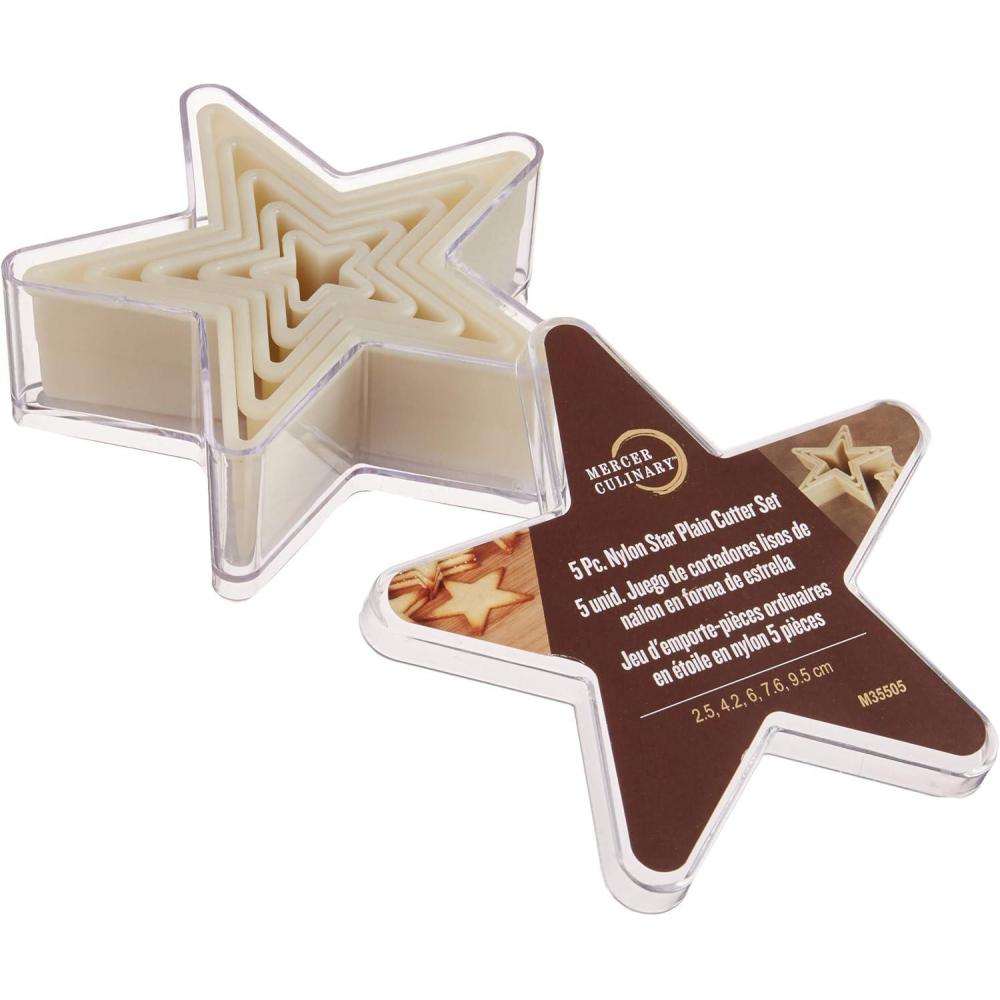 image:imageMercer Culinary 7Piece Heart Fluted Nylon Cutter SetStar Plain