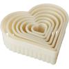 Mercer Culinary 7-Piece Heart Fluted Nylon Cutter Set(Heart Fluted)