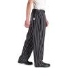 Mercer Culinary M60030BFP5X Millennia Men’s Black Cook Pants with White Fine Pinstripe, 5X-Large(White Chalk Stripe)