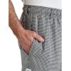 Mercer Culinary M61090BKXS Genesis Men’s Chef Cargo Pant, X-Small, Black(Black/White)