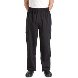 Mercer Culinary M61090BKXS Genesis Men’s Chef Cargo Pant, X-Small, Black(Black)
