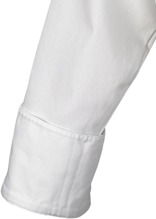 image:imageMercer Culinary M60012WHXS Millennia Mens Cook Jacket with Cloth Knot Buttons XSmall WhiteWhite