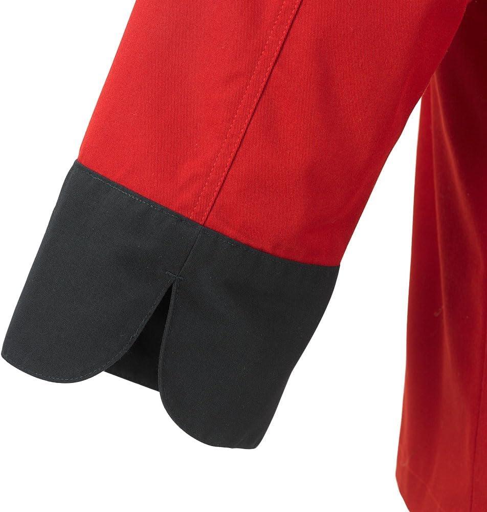 image:imageMercer Culinary M60018RDB3X Millennia 34 Sleeve Unisex Cook Jacket Red with Black Accents 3XL 075 Height 118 Width 158 LengthRed W Black Accents