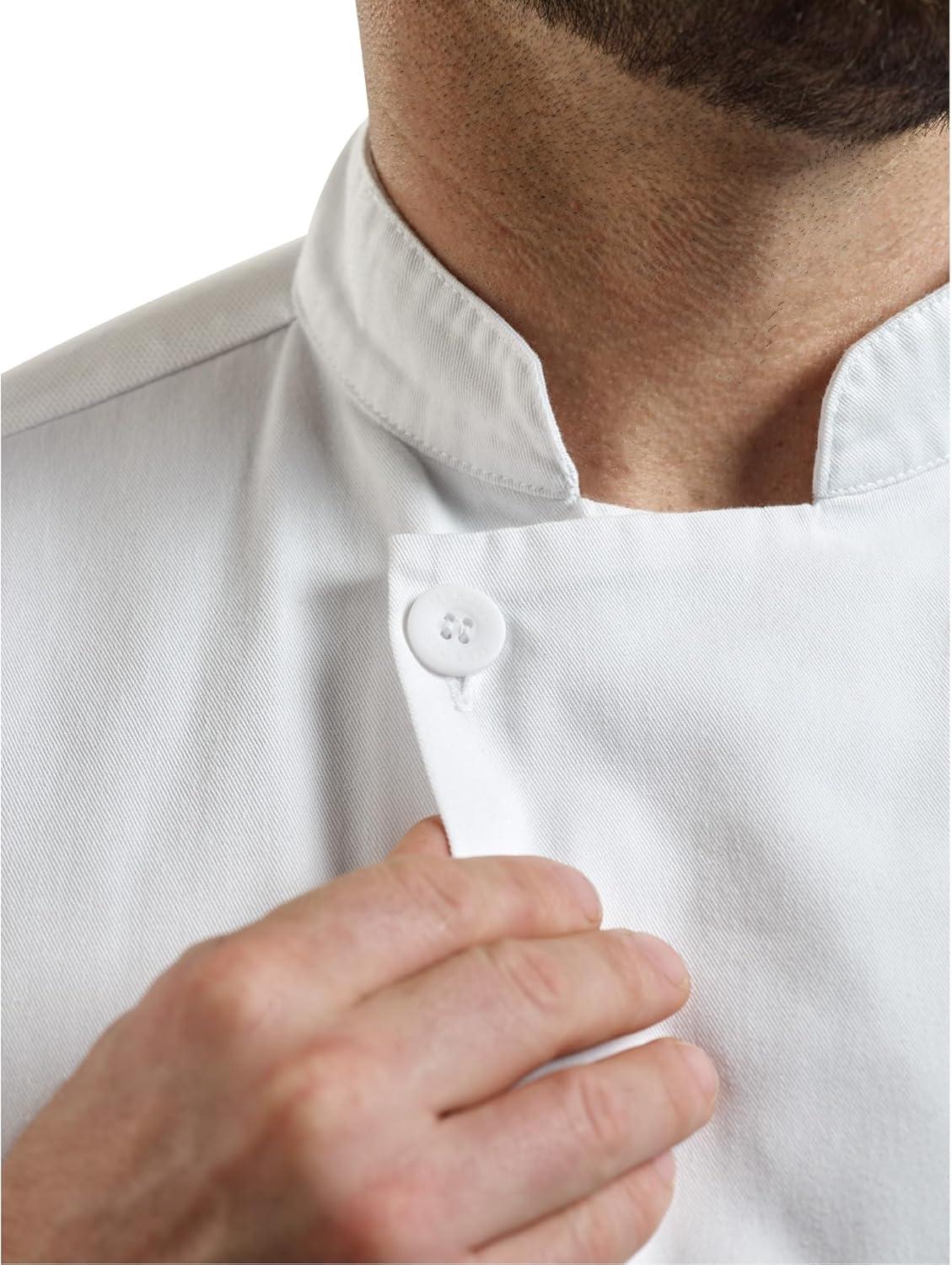image:imageMercer Culinary M60019WHL Millennia Air Short Sleeve Unisex White Cook Jacket with Full Mesh Back Large 075 Height 118 Width 158 LengthWhite