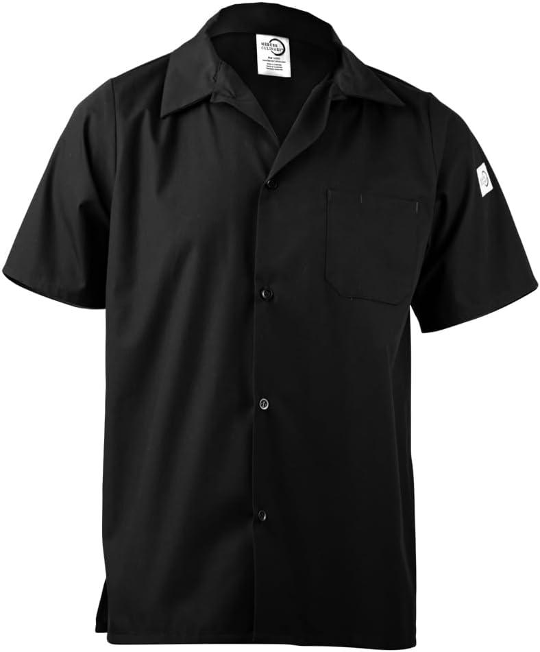 image:imageMercer Culinary M60200WH1X Millennia Unisex Cook Shirt with Wicking Mesh Back XLarge WhiteBlack