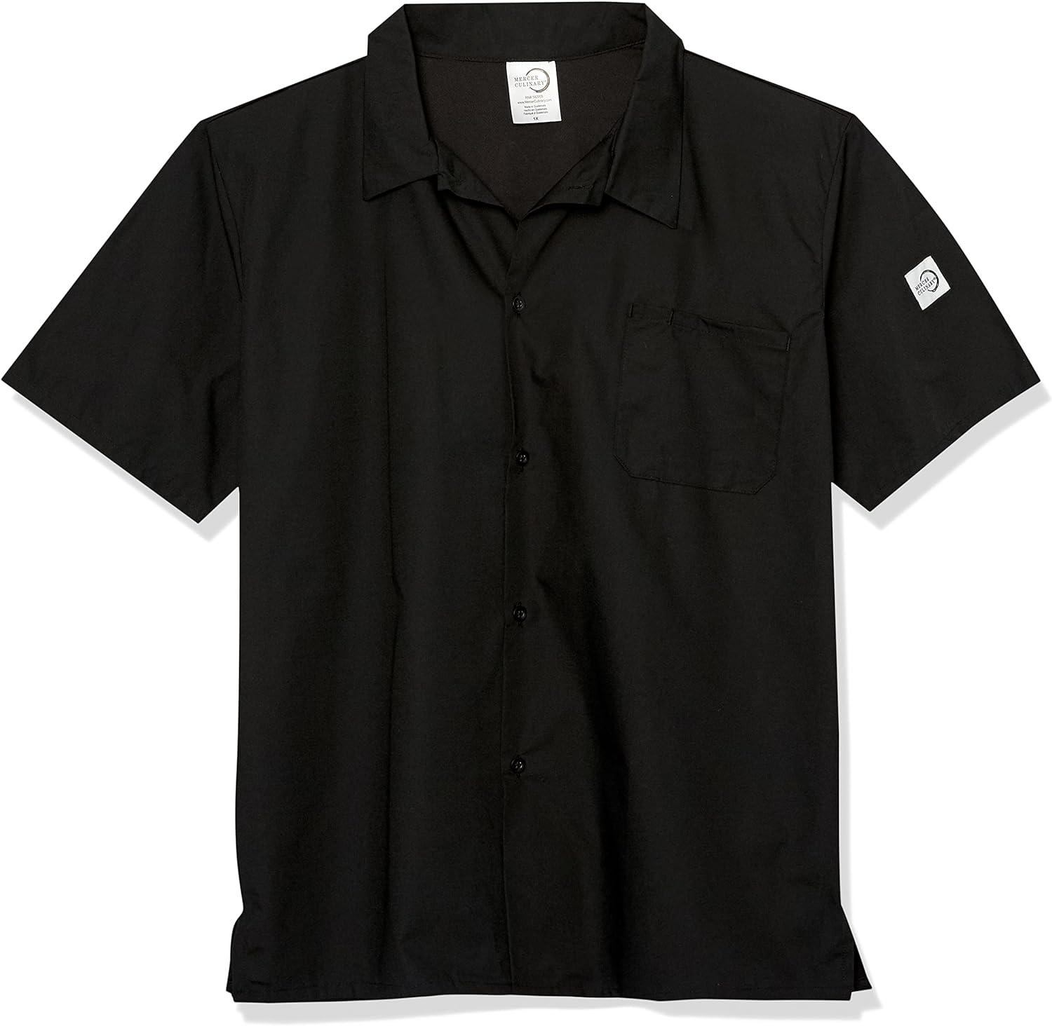 image:imageMercer Culinary M60200WH1X Millennia Unisex Cook Shirt with Wicking Mesh Back XLarge WhiteBlack