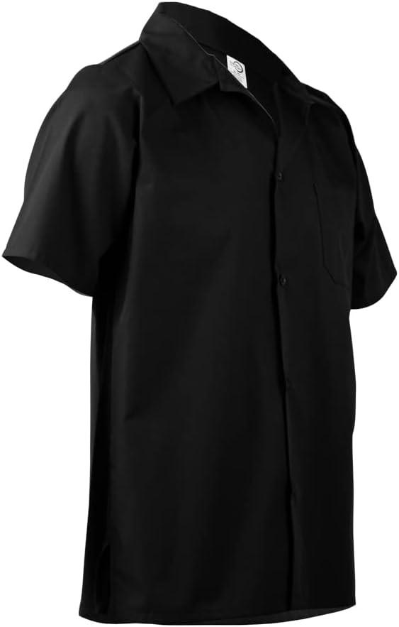 image:imageMercer Culinary M60200WH1X Millennia Unisex Cook Shirt with Wicking Mesh Back XLarge WhiteBlack