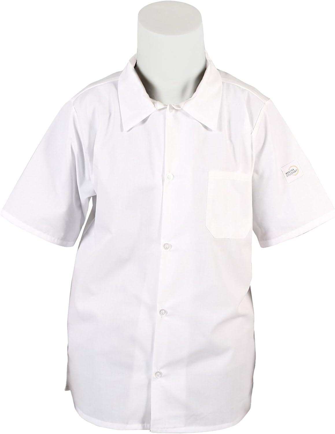 image:imageMercer Culinary M60200WH1X Millennia Unisex Cook Shirt with Wicking Mesh Back XLarge WhiteWhite