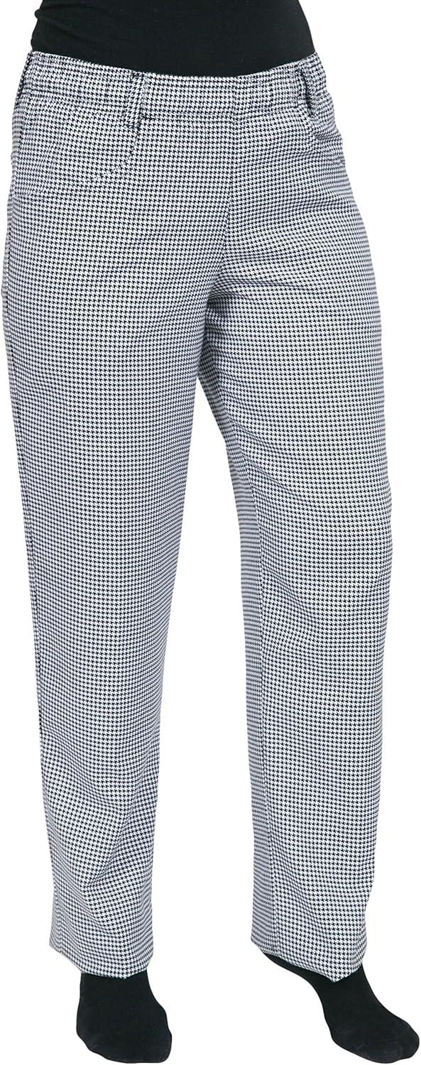 image:imageMercer Culinary M61080BKL Genesis Womens Chef Pants Large BlackBlackWhite