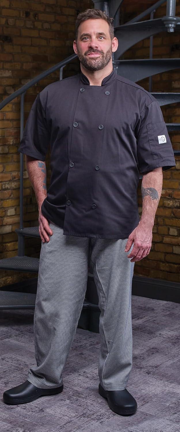 image:imageMercer Culinary womens Cargo chefs pants BlackWhite XSmall USBlackWhite