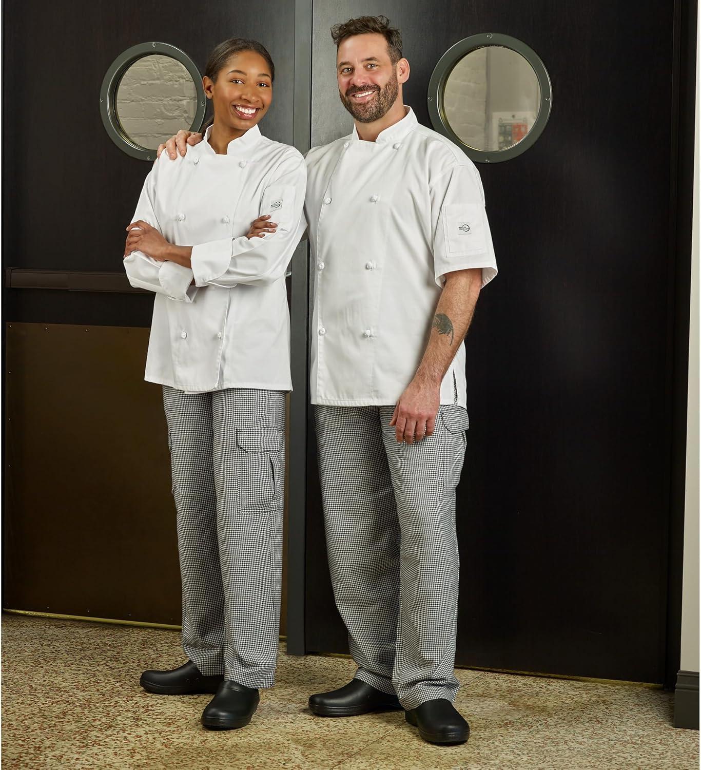 image:imageMercer Culinary womens Cargo chefs pants BlackWhite XSmall USBlackWhite