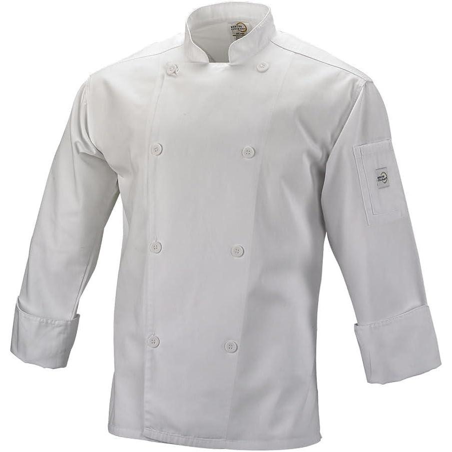 image:imageMercer Culinary Genesis Collection Mens Chef Jacket with Traditional Buttons 4XLarge WhiteWhite