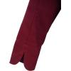 Mercer Culinary M60012WHXS Millennia Men’s Cook Jacket with Cloth Knot Buttons, X-Small, White(Burgundy)