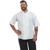 Mercer Culinary M60013WH1X Millennia Men’s Short Sleeve Cook Jacket with Traditional Buttons, X-Large, White(White)