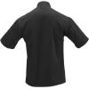 Mercer Culinary M60014BK5X Millennia Men’s Short Sleeve Cook Jacket with Cloth Knot Buttons, 5X-Large, Black(Black)