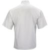 Mercer Culinary M60014BK5X Millennia Men’s Short Sleeve Cook Jacket with Cloth Knot Buttons, 5X-Large, Black(White)