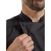 Mercer Culinary M61022WH3X Genesis Men’s Short Sleeve Chef Jacket with Cloth Knot Buttons, 3X-Large, White(Black)
