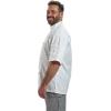 Mercer Culinary M61022WH3X Genesis Men’s Short Sleeve Chef Jacket with Cloth Knot Buttons, 3X-Large, White(White)