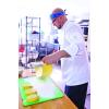 Mercer Culinary M62020WRB5X Renaissance Men’s Scoop Neck Chef Jacket, 5X-Large, White with Royal Blue Piping(White W/ Royal Blue Piping)