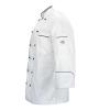 Mercer Culinary M62030WH6X Renaissance Men’s Traditional Neck Chef Jacket, 6X-Large, White(White With Full Black Piping)