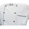 Mercer Culinary M62030WH6X Renaissance Men’s Traditional Neck Chef Jacket, 6X-Large, White(White With Full Black Piping)
