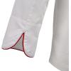 Mercer Culinary M62050WRBXS Renaissance Women’s White Scoop Neck Chef Jacket, X-Small,White with Royal Blue Piping(White With Red Piping)