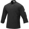 Mercer Culinary M60012WHXS Millennia Men’s Cook Jacket with Cloth Knot Buttons, X-Small, White(Black)