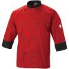 Mercer Culinary M60018RDB3X Millennia 3/4 Sleeve Unisex Cook Jacket, Red with Black Accents, 3XL, 0.75 Height, 11.8 Width, 15.8 Length(Red W/ Black Accents)