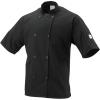 Mercer Culinary M60019WHL Millennia Air Short Sleeve Unisex White Cook Jacket with Full Mesh Back, Large, 0.75 Height, 11.8 Width, 15.8 Length(Black)