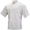 Mercer Culinary M60019WHL Millennia Air Short Sleeve Unisex White Cook Jacket with Full Mesh Back, Large, 0.75 Height, 11.8 Width, 15.8 Length(White)